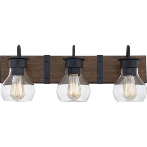 Maverick 3-Light Earth Black Vanity Light - Earth Black