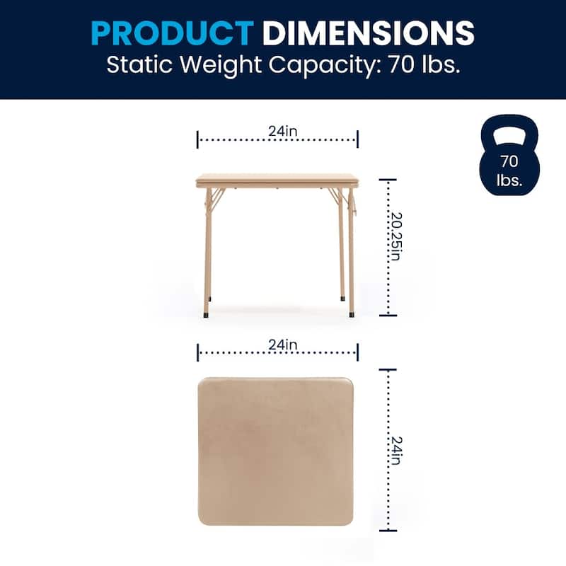 Kids 5-Piece Classroom Folding Table and Chairs Set