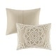 preview thumbnail 18 of 29, Madison Park Virginia Tufted Cotton Chenille Medallion Duvet Cover Set