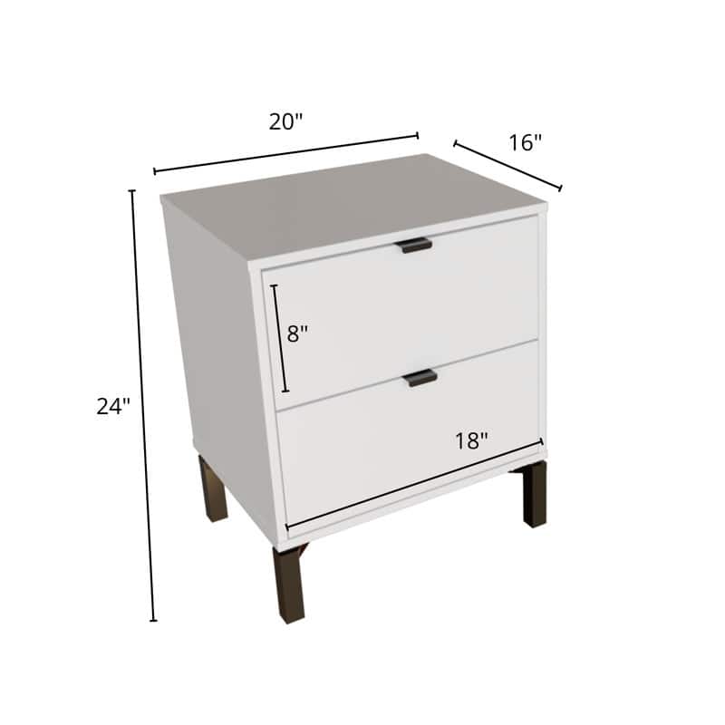 Minimalist 2-Drawer Nightstand