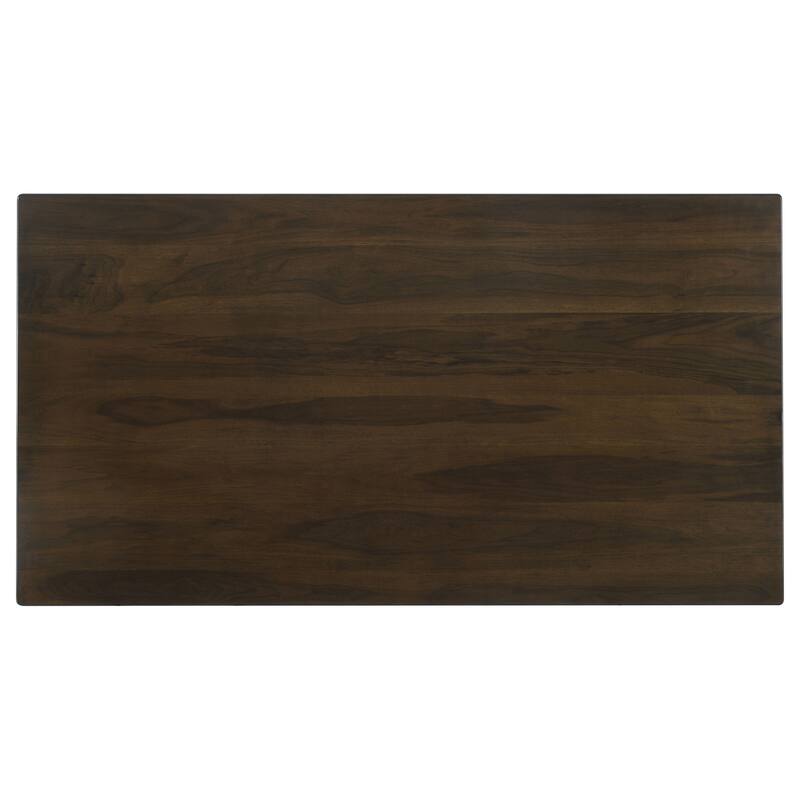 Wes Rectangular 80-inch Wood Dining Table Dark Walnut
