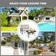 preview thumbnail 17 of 38, Costway 2PCS Patio Loveseat Bench Table Furniture Set Cushioned Chair