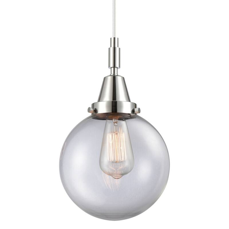 Innovations Lighting 447-1P-G202-8 Beacon 8" Wide Mini Pendant with - Polished Chrome