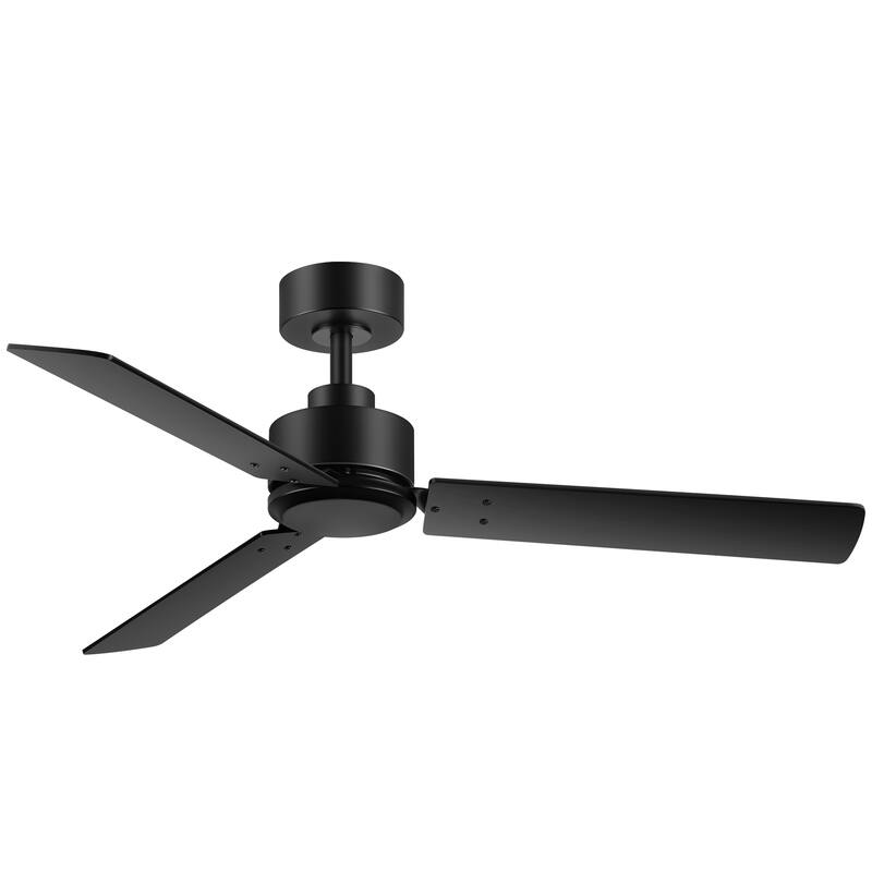 48-in Indoor Black Large Ceiling Fan without Light(3-Blade)