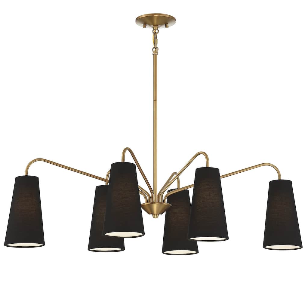 Savoy House 1-1785-6 Edgewood 6 Light 35" Wide Chandelier