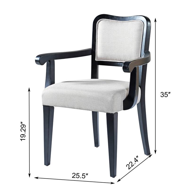 Upholstered Armchairs Dining Chairs (Set of 2)