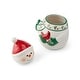 preview thumbnail 2 of 2, Pfaltzgraff Winterberry Snowman with Cardinal Cookie Jar,10 Inch