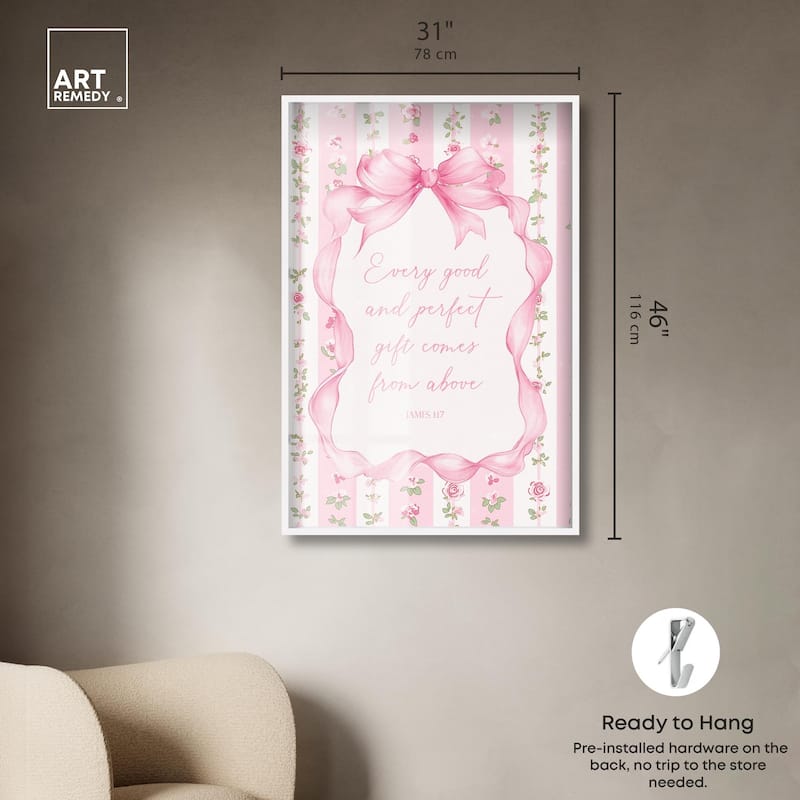 Good and Perfect Gift Bow Shadowbox by Art Remedy