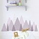 preview thumbnail 4 of 5, Walplus Colorful Purple Mountains Landscape Children Kids Wall Sticker