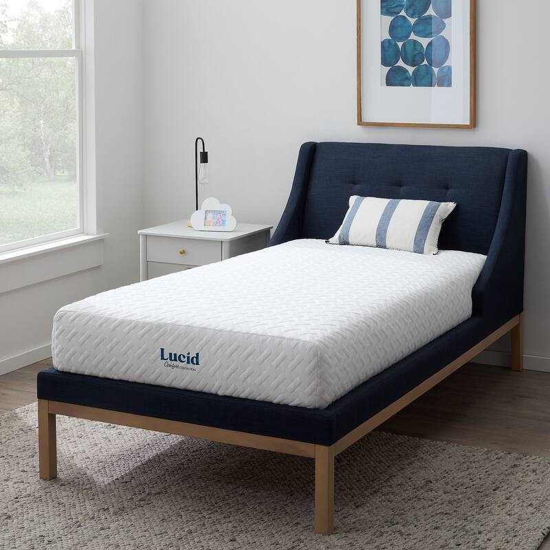 LUCID Comfort Collection 8-inch Gel Memory Foam Mattress - Twin XL - Plush