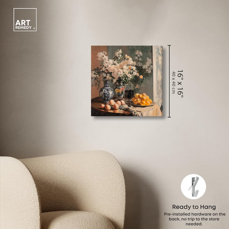 Afternoon Still Life Canvas by Art Remedy, Gallery Wrapped