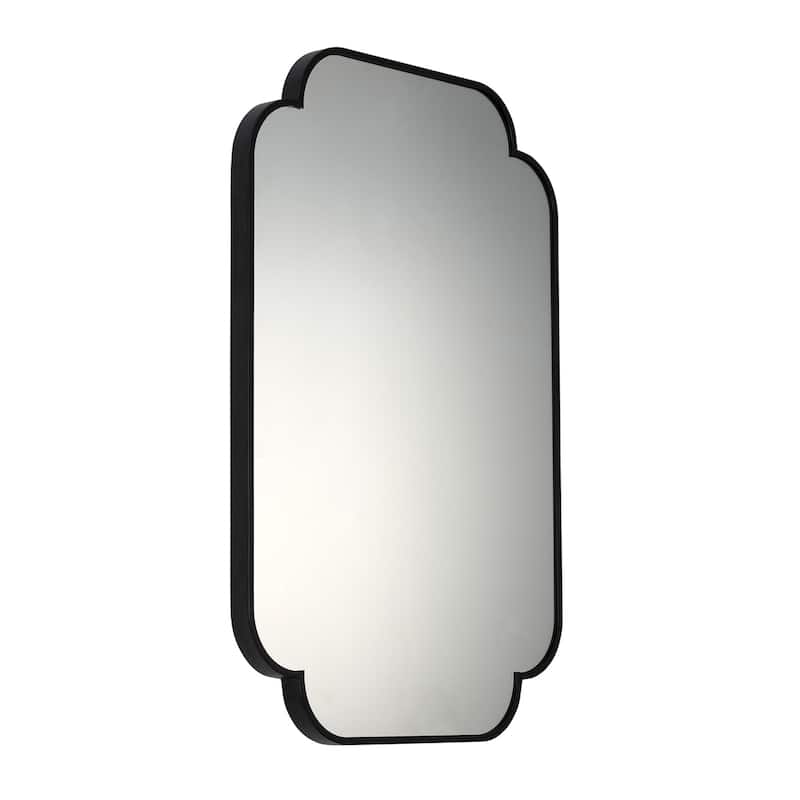 MacLuu Rectangle Scalloped Decorative Wall Mirror