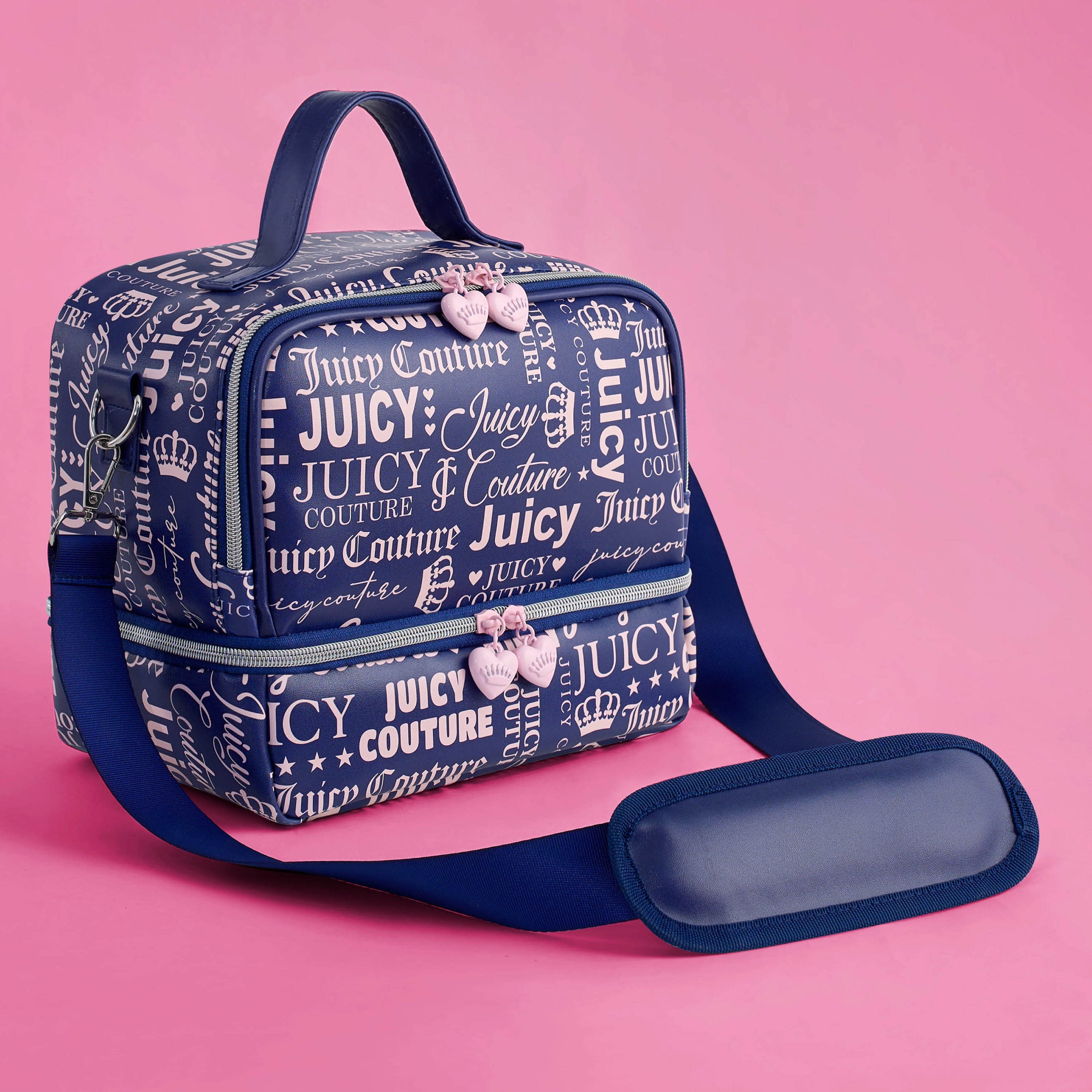 Juicy Couture Double Zip Chill Cooler Bag - 9.4" x 7" x 6"