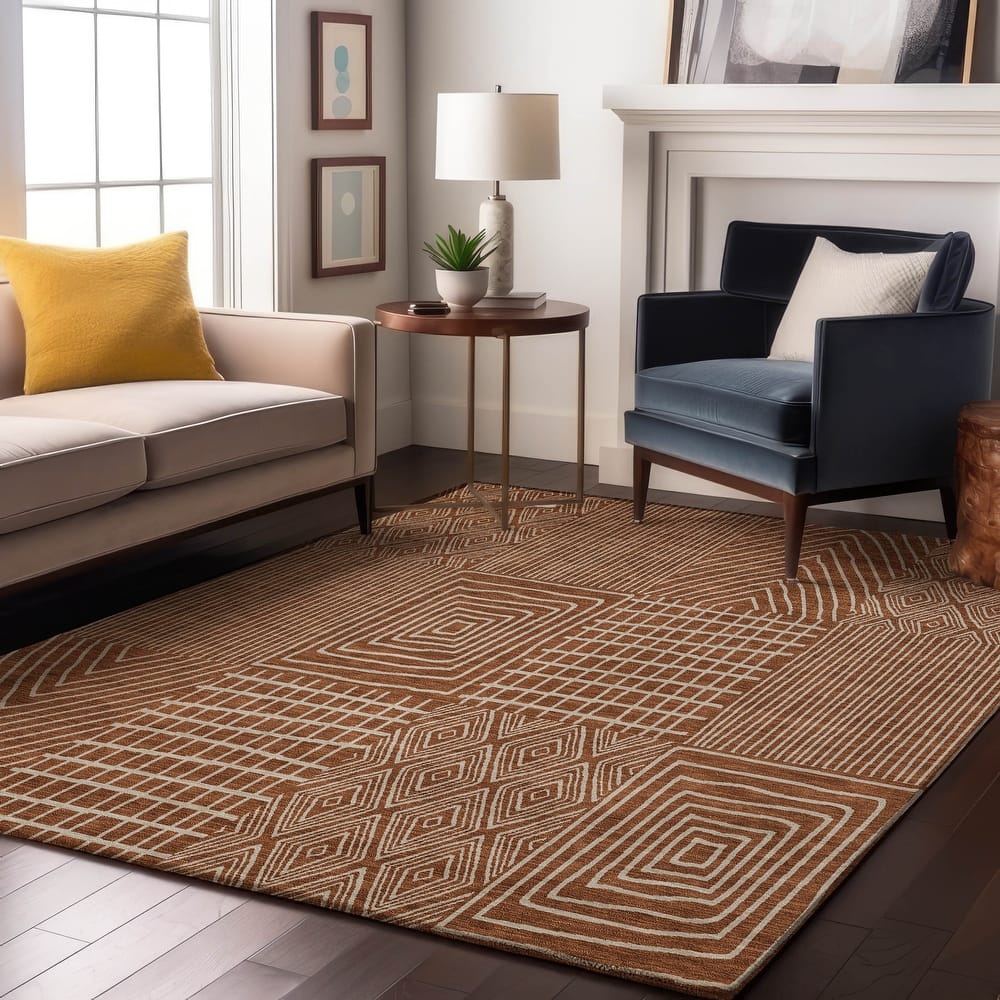 Premium Washable Super Soft Modern Geo Charm Mayfield Rug