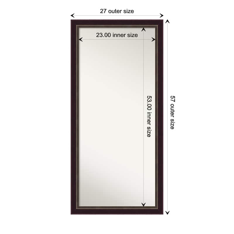 Oversized Wall Mirror Choose Your Custom Size - Signore Bronze Frame