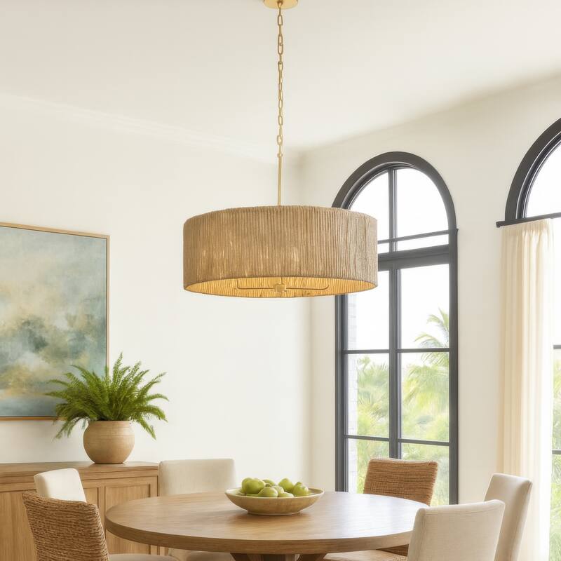 Varaluz Jacob's Ladder Pendant - French Gold - 28"W x 12.5"H