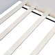 preview thumbnail 35 of 36, Brown White Sofa Bed Two-color Daybed Toddler Floor Bed with Fence and Stairs Grounded Wood Slat Support Frame Upholstered Bed