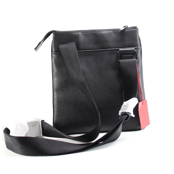hugo boss messenger bag leather