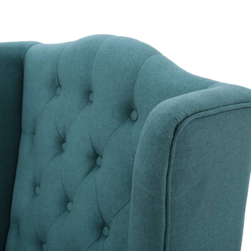 Christopher Knight Home Toddman Tufted High-Back Club Chair - 27.25" L x 33.75" W x 38.50" H