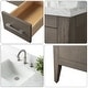 preview thumbnail 55 of 95, Vanity Art 36" Single Sink Bathroom Vanity Cabinet with Engineered Marble Countertop