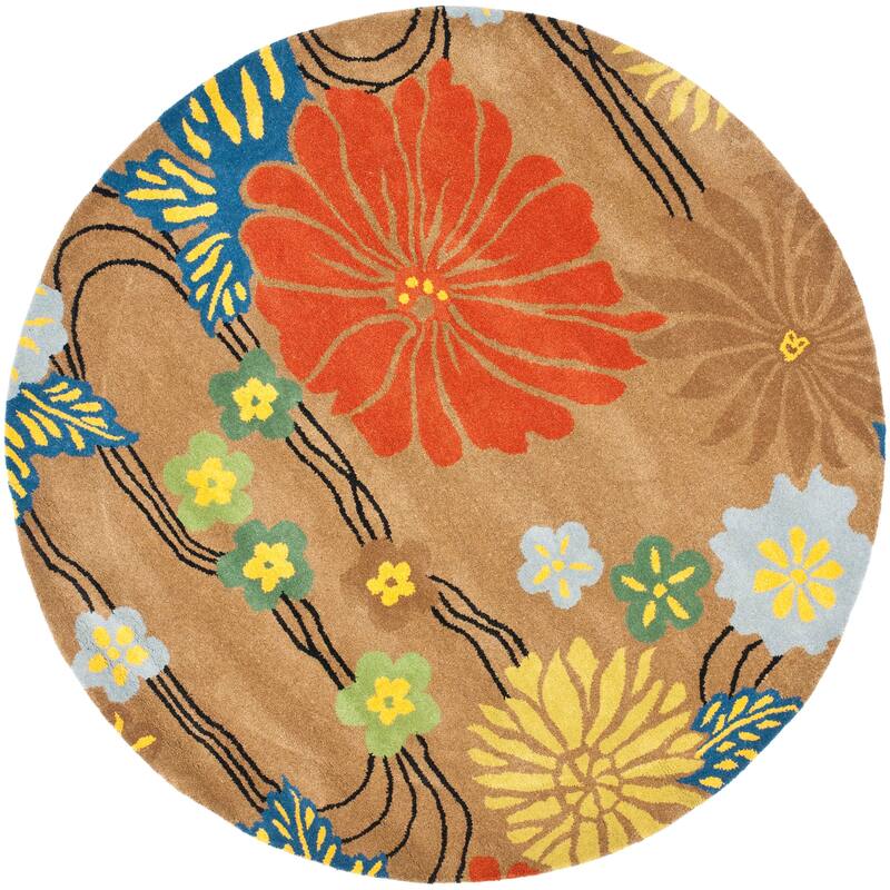 SAFAVIEH Handmade Soho Tess Floral N.Z. Wool Rug