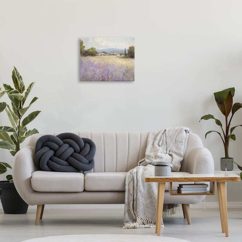 Stupell Lavender Farmland Meadow Canvas Wall Art Design By Petal Prints Design