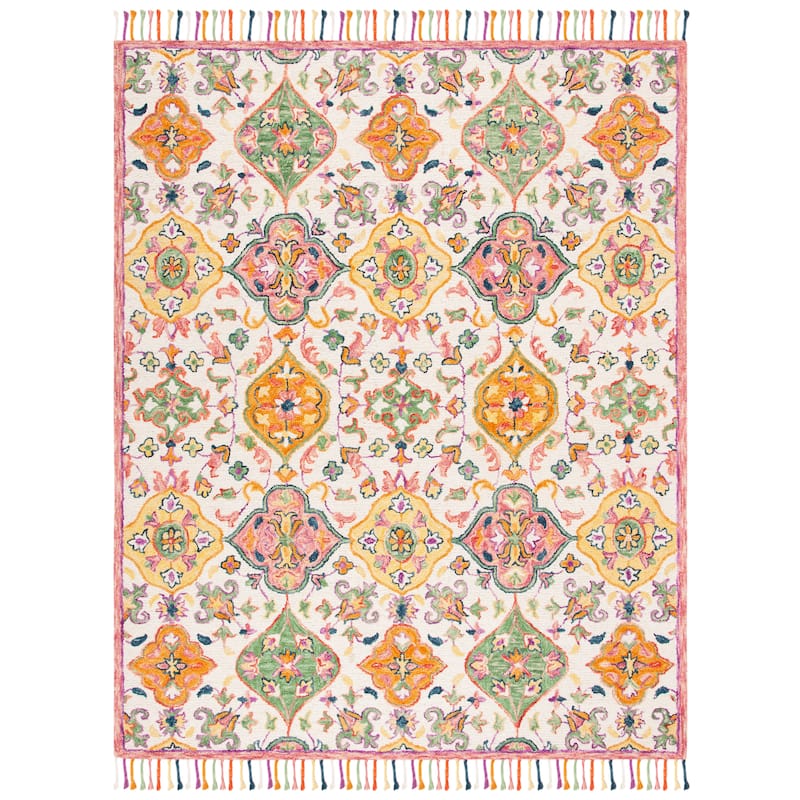 SAFAVIEH Handmade Blossom Amke Modern Floral Wool Rug