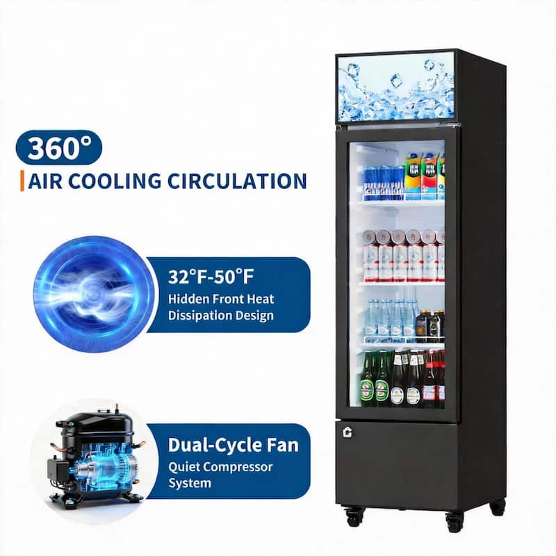 Commercial Beverage Refrigerator, Frost-Free
