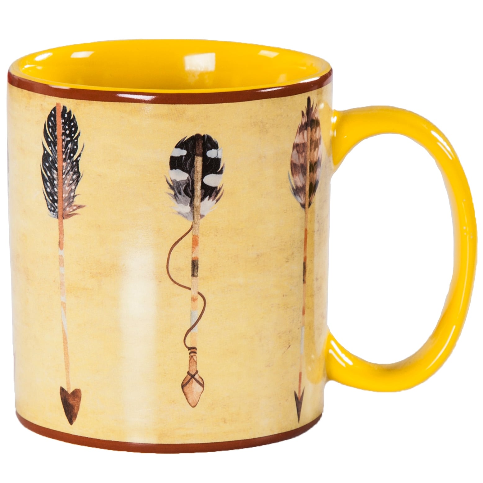 Paseo Road by Hiend Accents Large Arrow Design Mug Set, 4.5" x 3.75", 4PC, 4 MOQ