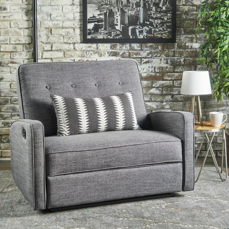Sleek 47" Wide Manual Standard Recliner by Harper&Bright Designs - Grey