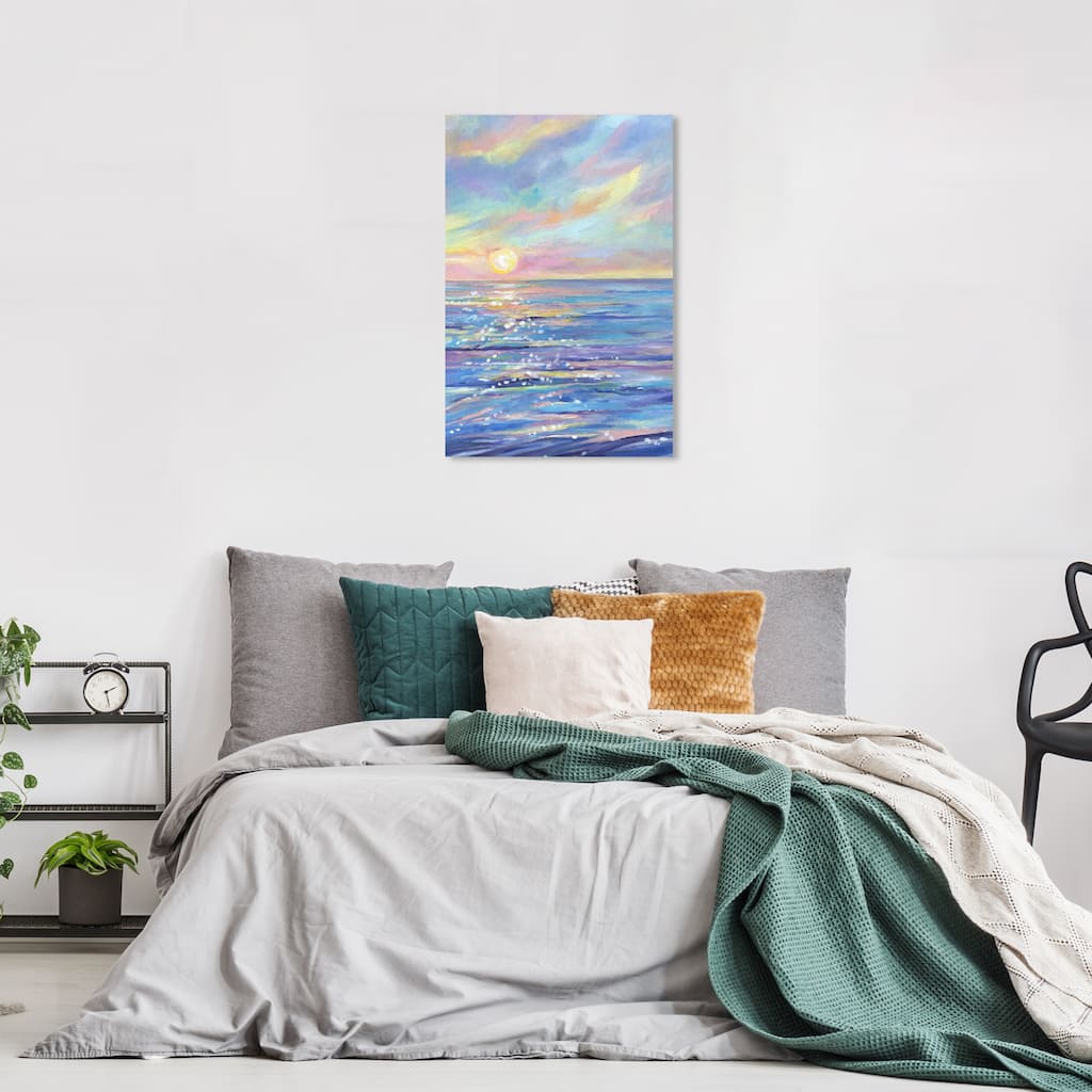 Wynwood Studio Canvas Nautical and Coastal Milky Pastels Pink and Nautical & Coastal Wall Art Canvas Print