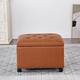 Option Dark-Orange-Faux-Leather-with-Casters