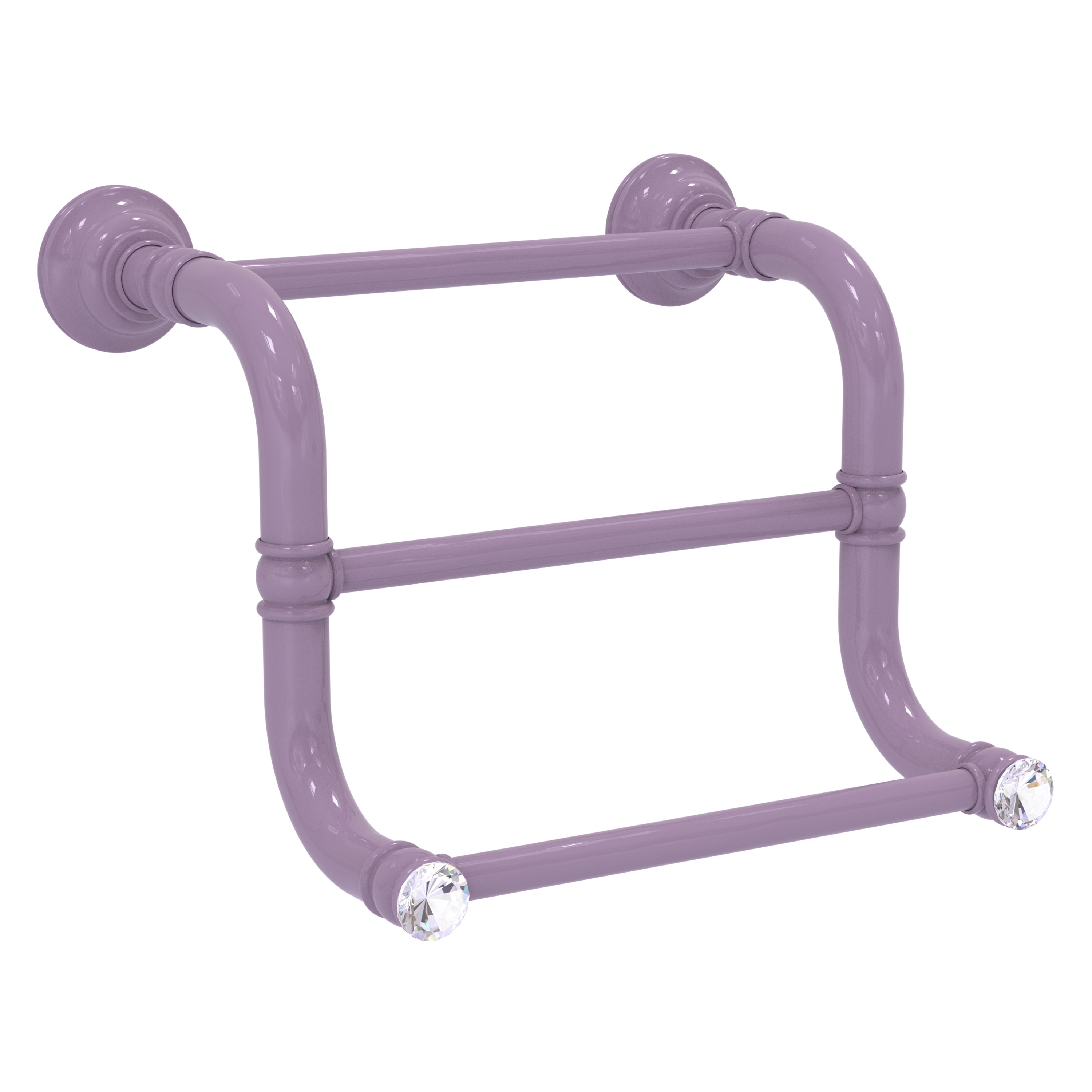 Allied Brass Carolina Crystal 3 Bar Hand Towel Rack
