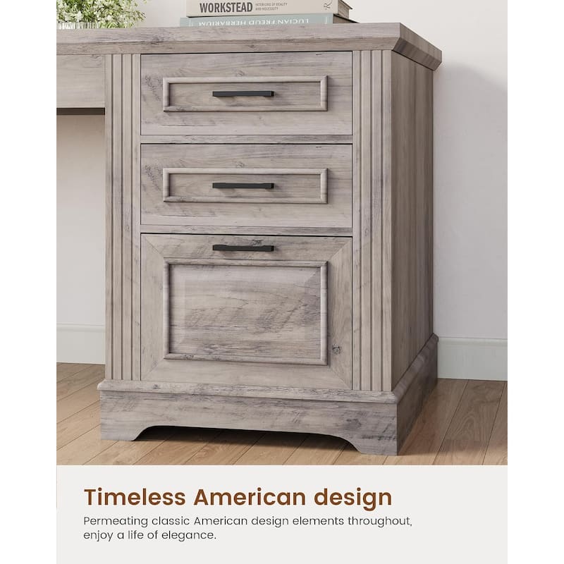 Executive L Shaped Desk Office Desk Drawers Storage Drawers Cabinet