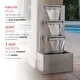 preview thumbnail 7 of 10, Alpine Corporation 43-inch Multi-tier Industrial Metal Patio Fountain