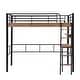 preview thumbnail 4 of 8, Classic Metal Twin Size Loft Bed