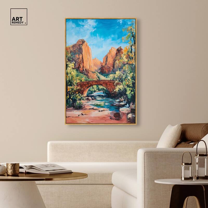 Bridge in Time Canvas by Art Remedy