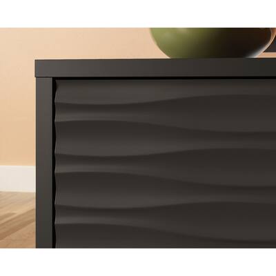 Morgan Main 2 Drawer Side Table Black 3a