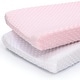 preview thumbnail 1 of 3, The Peanutshell Pink & White Minky Dot Changing Pad Covers, 2-Pack