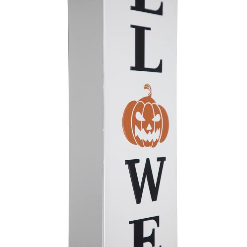 Happy Halloween Metal Porch Board Sign - 31.5"