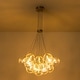 preview thumbnail 28 of 29, 13/ 19-Light Modern Glam Large Sputnik Cluster Glass Globe Bubble Chandelier with Swirled Glass Bubble Globe (Bulb Not Included)