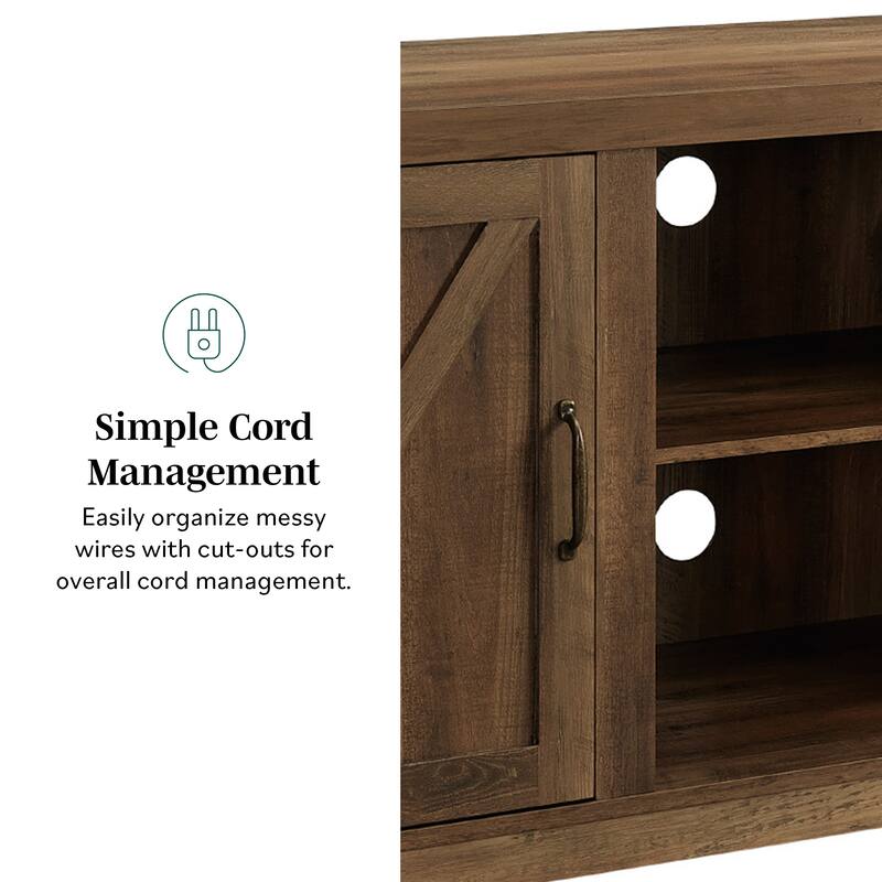 Middlebrook Firebranch 58-inch Barn Door TV Stand