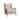 Castaway Vintage Oak & Linen Wingback Occasional Accent Chair