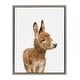 preview thumbnail 1 of 8, Sylvie Baby Burro Animal Print Framed Canvas Wall Art by Amy Peterson