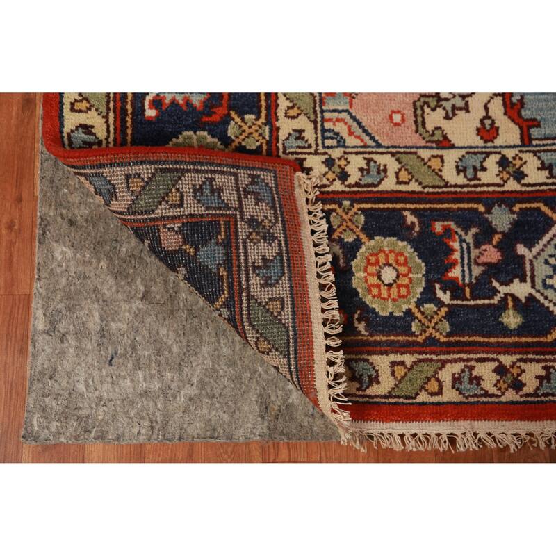 Traditional Heriz Serapi Indian Area Rug Handmade Wool Carpet - 8'11" x 11'11"