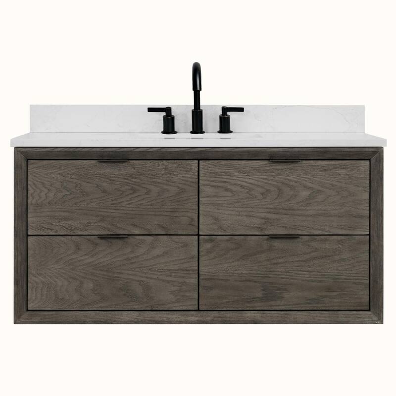Legion Furniture WH25 Solid Wood Contemporary Bathroom Vanity with 1" thick Artificial top