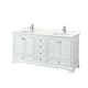 Option White / Giotto Quartz Top / Polished Chrome
