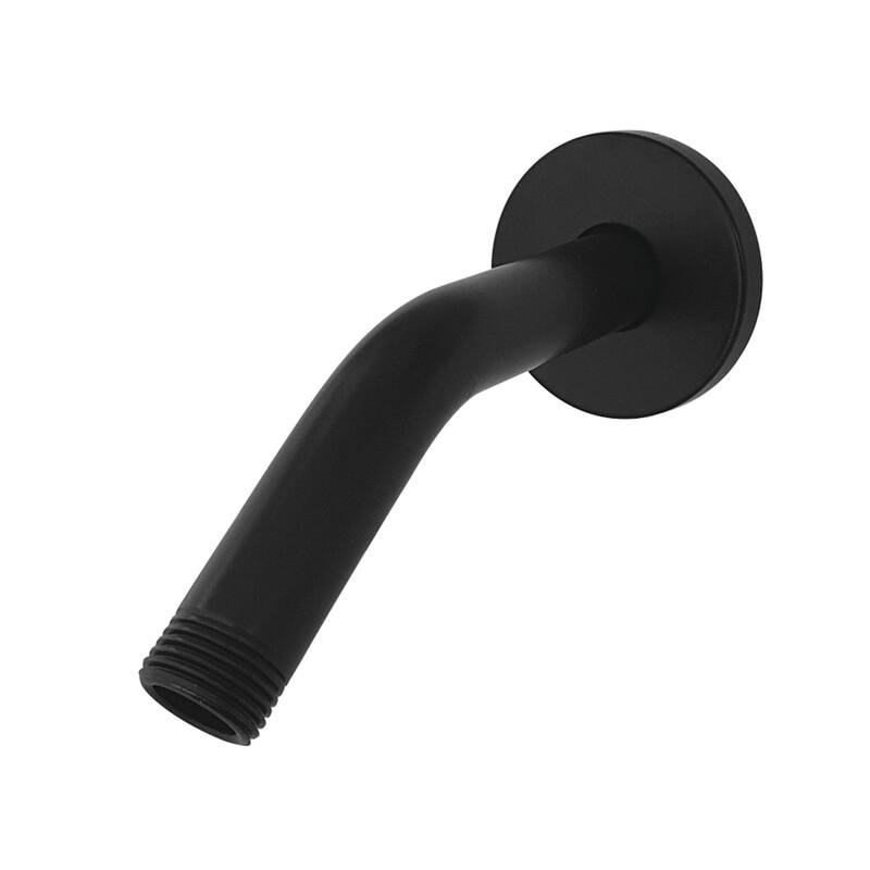 Kingston Brass AquaElements 6-Inch Shower Arm with Flange - Matte Black