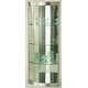 preview thumbnail 1 of 1, Somette Modern Silver Mirror Interior Corner Curio