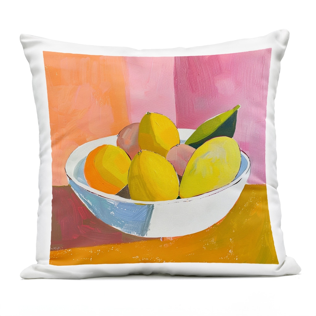 Stupell Bold Kitchen Citrus Fruits Printed Outdoor Throw Pillow Design by Walker Noble